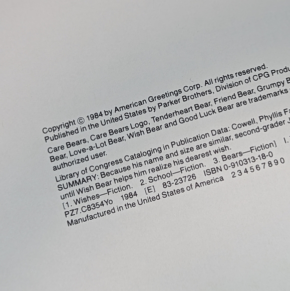 Care Bears Books Set of 2 by Parker Brothers - Picture 4 of 15